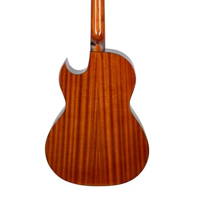 H. Jimenez Colección de Galaxia Aurora Borealis Bajo Quinto Glossy Purple to Blue Color Changing Sparkle Finish Acoustic +Hardshell Case | Authorized Dealer image 4