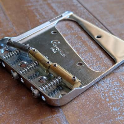 Glendale USA Telecaster Bridge And Neck Plate Compensated Saddles EXCELLENT image 4