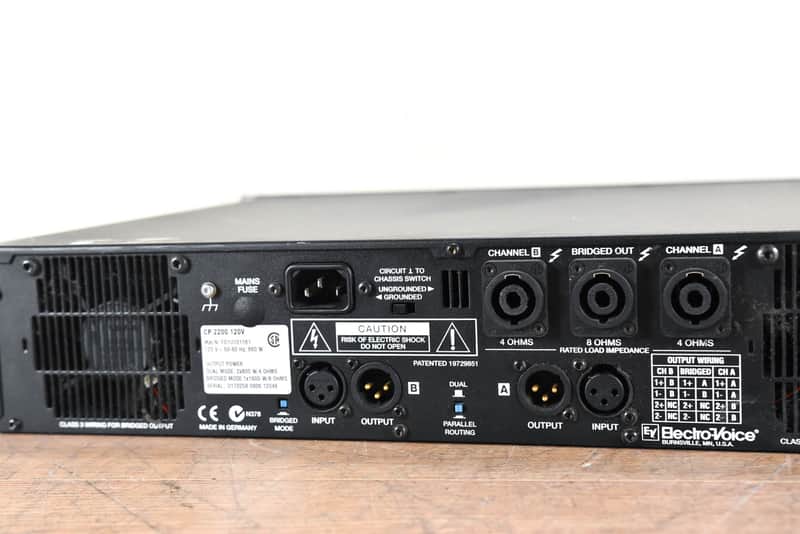 Electro-Voice (EV) CP2200 2-Channel Power Amplifier CG006FB | Reverb