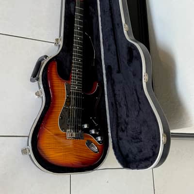 Fender Stratocaster Set Neck  1994 - stunning Custom Shop Set Neck Crimson'burst Flame Top ! image 12