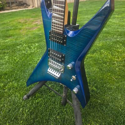 Jackson MIJ Warrior 2003 - 2004 - Transparent Blue image 1