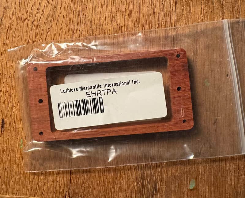 Luthiers Merchantile EHRTPA - NOS - Padauk Tall Humbucker Pickup Ring - 1 ring image 1