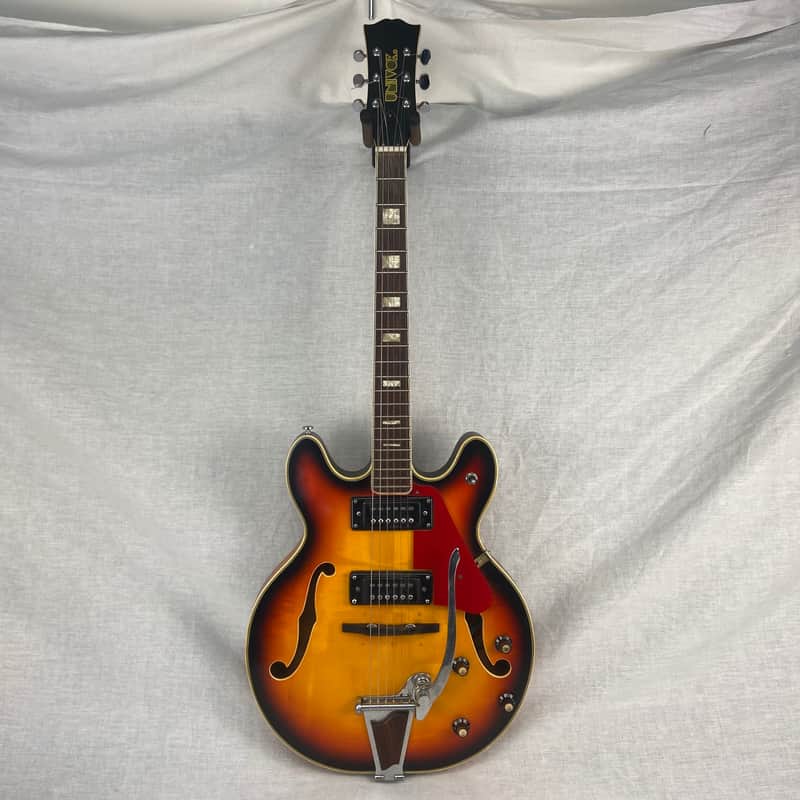 Univox U1825 Coily Hollowbody Electric Guitar Sunburst image 1