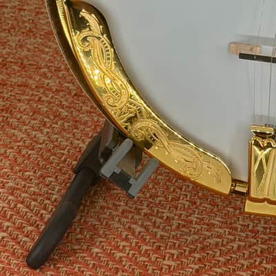 Huber Truetone Custom 2026 RB-6 Style 6 Gold Engraved 5-String Resonator Banjo, Serial 625-13 image 6