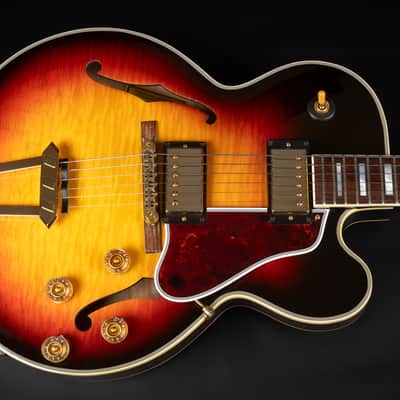 2017 Gibson Memphis ES-275 Custom - Sunset Burst | USA 15'' Hollowbody Thinline Archtop Jazz Guitar 3.03kg | CoA OHSC image 4