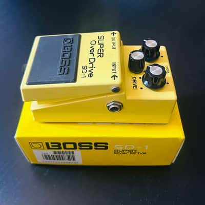 BOSS SD-1 Super OverDrive 1994 Black Label with Box - Vintage Taiwan image 8