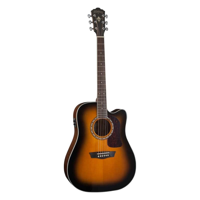 Washburn D10SCE Heritage 10 Acoustic Electric Guitar (Tobacco Burst) *USA Small Business* image 1