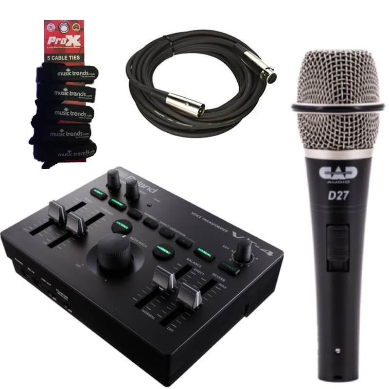 Roland AIRA VT-4 Voice Transformer + D27 Microphone + XLR image 1