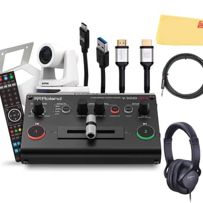 Roland PTZ-1G-V02 PTZ Single White Camera w/ Headphones image 1