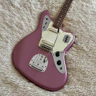 1965 Fender Jaguar Burgundy Mist Electric Guitar image 4
