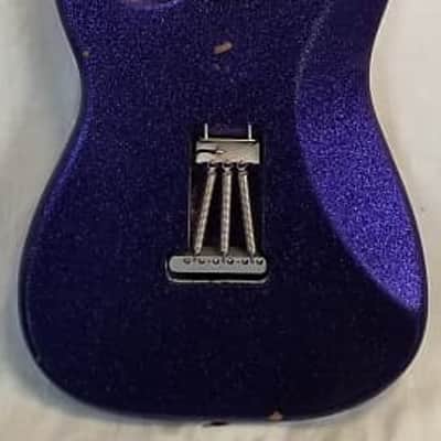 Fender Custom Shop B1 Limited Edition Poblano II Strat Relic Electric Guitar, Purple Sparkle W/ Case image 12