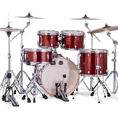 Mapex Mars Blood Orange Sparkle Fusion Drums Shell Pack Birch 20x16_10x7_12x8_14x14_14x6.5 | NEW Authorized Dealer image 3