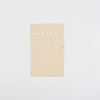 Brio Vintage Style Back Plate Tremolo Cover 1 ply - US/Mexican Fender®Strat® Fit Cream image 1