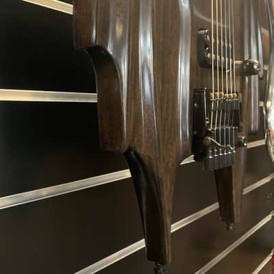 elyra VLAD  special custom guitar made in Germany - one-of-a-kind - brown - single piece worldwide image 24