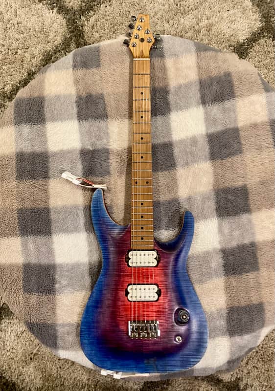 Aurora Burst, Double Cut, Seymour Duncan- Stokarski Custom Guitars image 1
