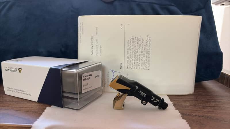 Technics EPC-205Cmk3 MM Cartridge + JICO SAS/B (Boron) Stylus + Technics 8g Headshell | Plug & Play (52mm) image 1