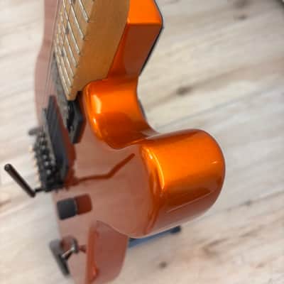 Charvel Jackson USA Select San Dimas Style 2 HH FR 2009 Candy Tangerine - Upgraded w/Original Floyd Rose (Titanium) image 5
