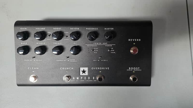 Blackstar AMPED 3 3-Channel 100-Watt Pedalboard Guitar Amp Head 2023 - Present - Black image 1