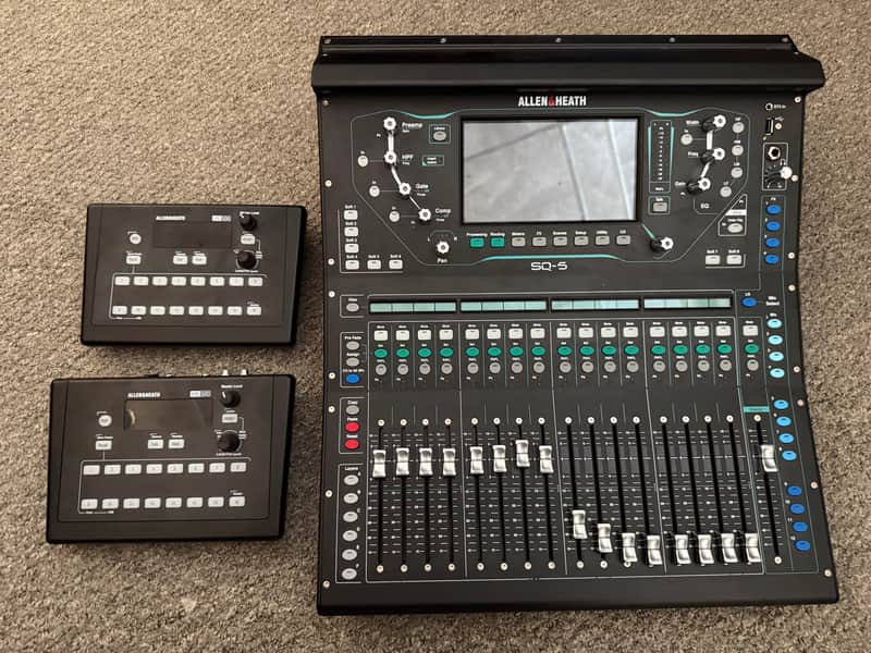 Allen & Heath SQ-5 48-Channel Digital Mixer/USB Interface and (2) ME-500 headphone modules image 1