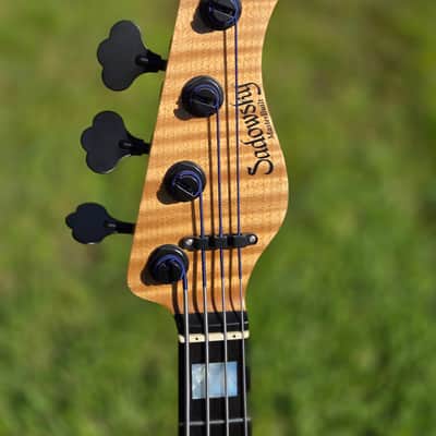 Sadowsky Masterbuilt 2021 LTD 4 String 24-Fret Modern Bass (04/030 worldwide) Natural Transparent High Polish image 5