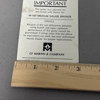 Martin Guitar Strings Hang Tag Vintage Case Candy USA 1960s image 2