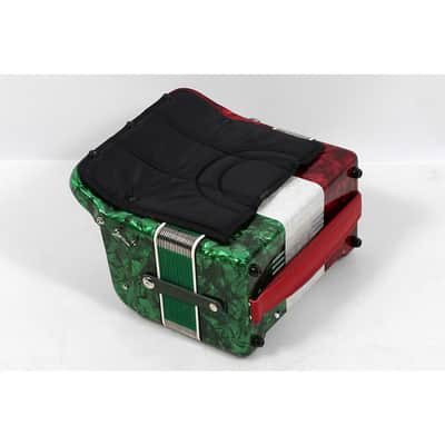 SofiaMari SMTT-3412, 2-Tone Accordion Regular Red,White,Green Fa/Mi image 2