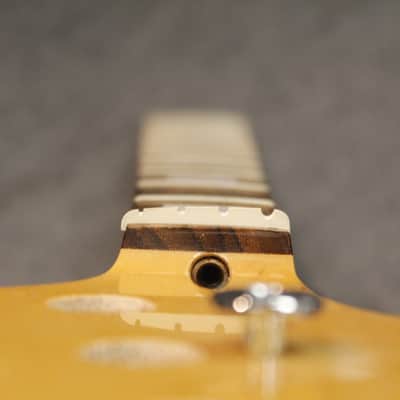 Nameless Jazz Bass Neck Reverse headstock/ Left Handed Block Inlays image 9