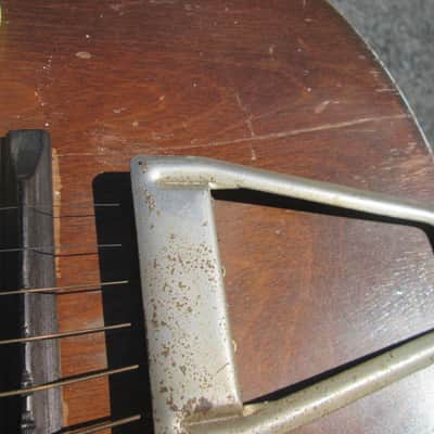 Vintage '30s Unlabeled Harmony Parlor USA Guitar ! DECENT NECK. NICE POTENTIAL! image 11