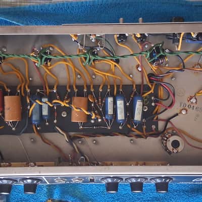 1965 Fender Bassman Rare  AA165  Circuit  - Black image 9