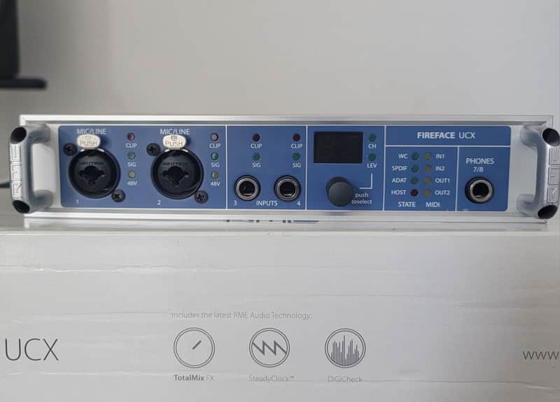 RME Fireface UCX Firewire / USB Audio Interface 2010s - Blue image 1