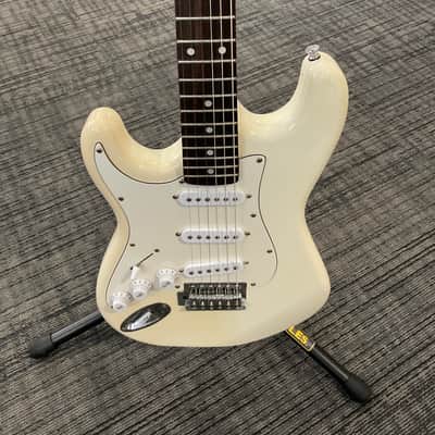 SX Electric guitar Lefty 3/4 White image 2