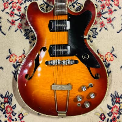 1966 Kay K650 Swingmaster USA - Quilted Maple Sunburst w/ Case image 4
