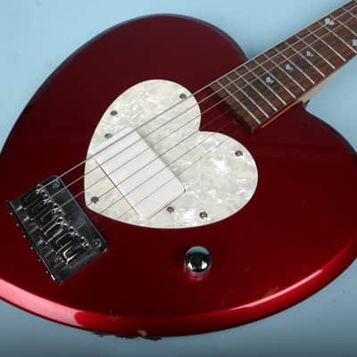 Daisy Rock Heartbreaker Short Scale Red Heart Electric Guitar image 8