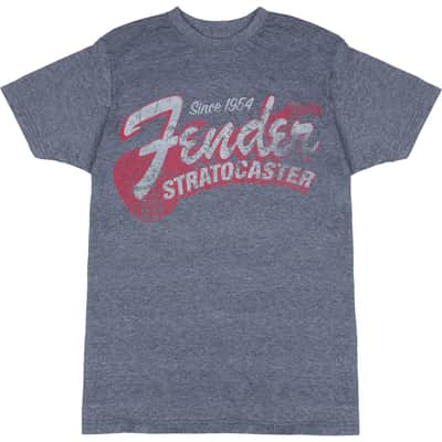 Fender Since 1954 Stratocaster Blue Smoke T-Shirt - Large image 1