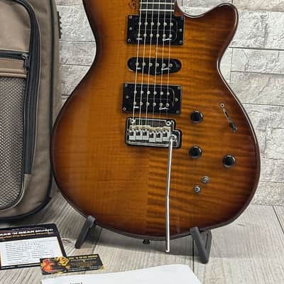 Godin 2010's xtSA Light Burst Flame w/ Gig Bag and Roland GI-10 and More! image 3