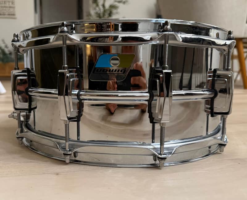 Ludwig LM402 Supraphonic 6.5x14" 10-Lug Aluminum Snare Drum