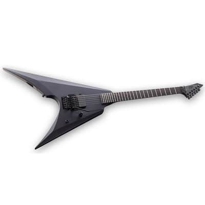 ESP Arrow Black Metal Electric Guitar (Black Satin) image 2