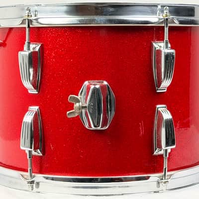 Ludwig 20/13/16" "Super Beat" Drum Set - Red Sparkle w/ COB Rims image 12