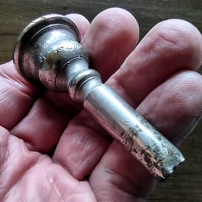 York and Sons Trombone Mouthpiece Lot of 3 Antique Cornet Horn 1900s image 6