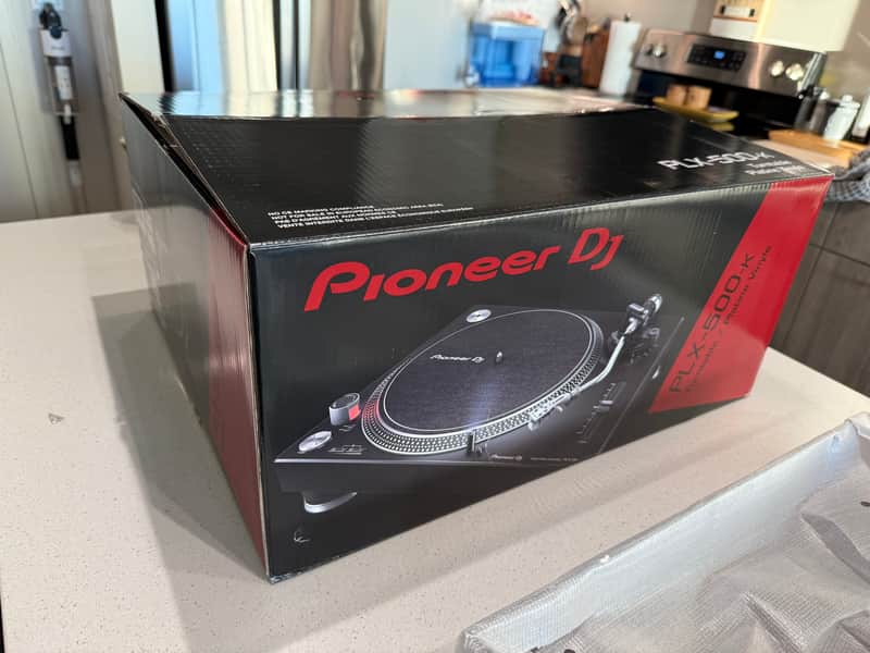 Pioneer PLX-500-K Direct Drive DJ Turntable 2010s - Black image 1