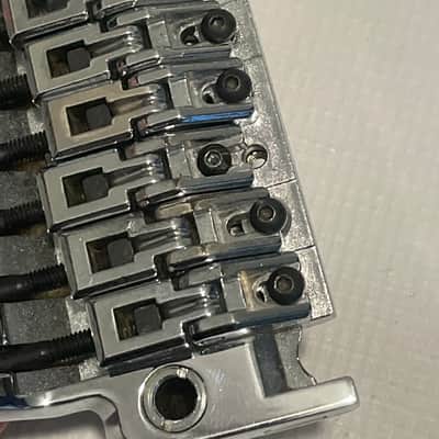 1990's Japan Ibanez S & RG Series Chrome Original Edge Floyd Rose Tremolo Bridge Set image 23