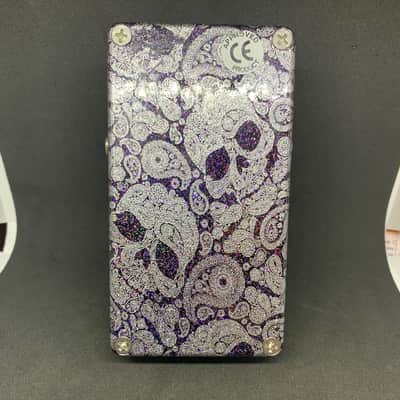 B Stock Flattley Guitar Pedals Bass Star Fazer - Bass Phaser Met Purple/Silver Skulls/Halo Ring LED image 5