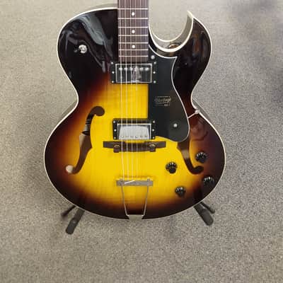 Mint Demo Heritage H-575 Standard Hollow Body Electric Guitar - Original Sunburst with Hardshell Case image 1