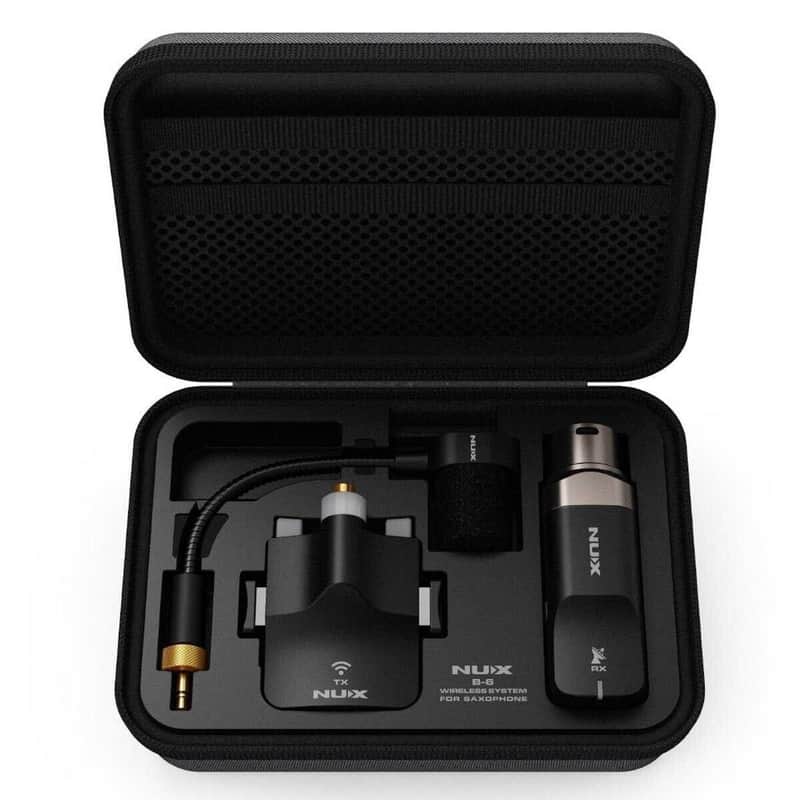 NUX B-6 2.4GHz Wireless Saxophone Microphone System Black image 1