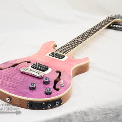 PRS SE Ed Sheeran Flat Back Hollowbody I Baritone Piezo Pink Hombre (s/n: 4276) image 7