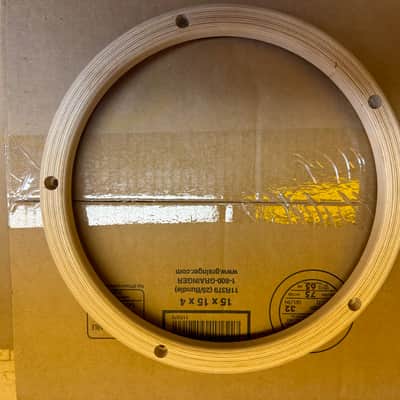Precision Drum Co. Maple Drum Rim Set (5-hole) 2020 - Unfinished Maple image 2