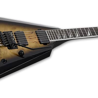 ESP E-II ARROW BURL MAPLE NEBULA BLK BURST Guitar image 5