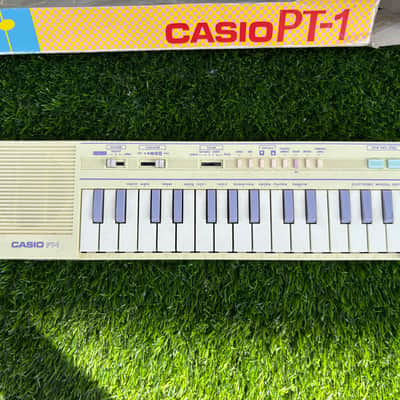 Casio PT-1 29-Key Mini Synthesizer 1982 - 1988 - Pastels-Cream image 2