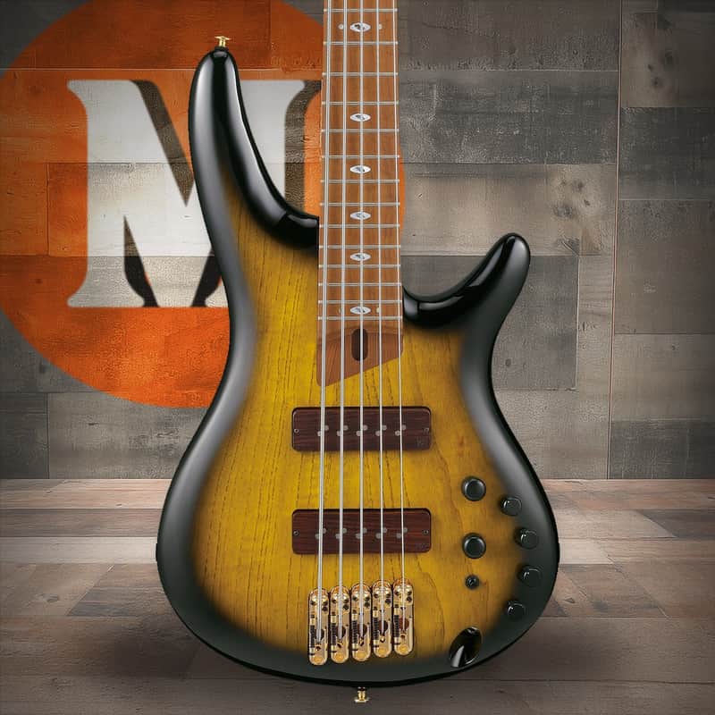 Ibanez SR Prestige 5 String Electric Bass - Desert Sunset Burst (SR4505DST) image 1