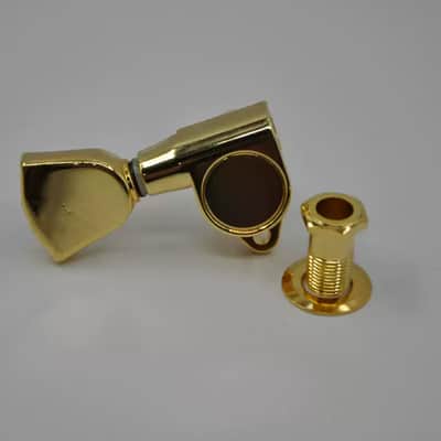 Electric guitar Acoustic Guitar Headstock Tuning Pegs - 6-String Gold image 3